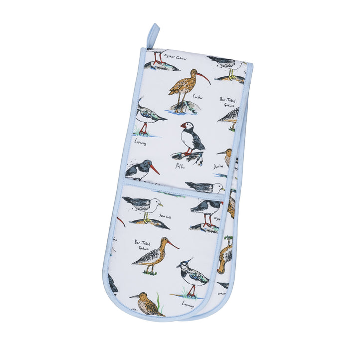 Ulster Weavers Coastal Birds Double Oven Glove One Size in Blue