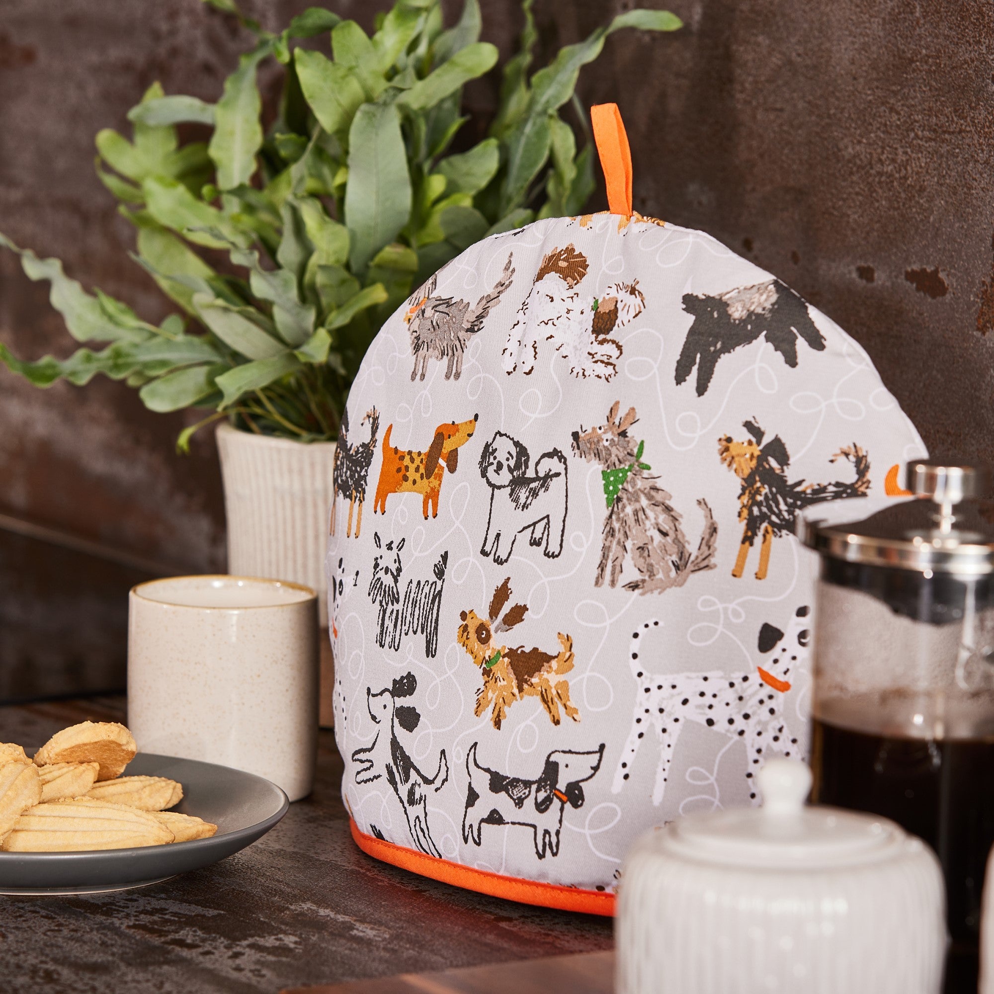 Ulster Weavers Dog Days Tea Cosy One Size in Grey - Tea Cosy - Ulster Weavers
