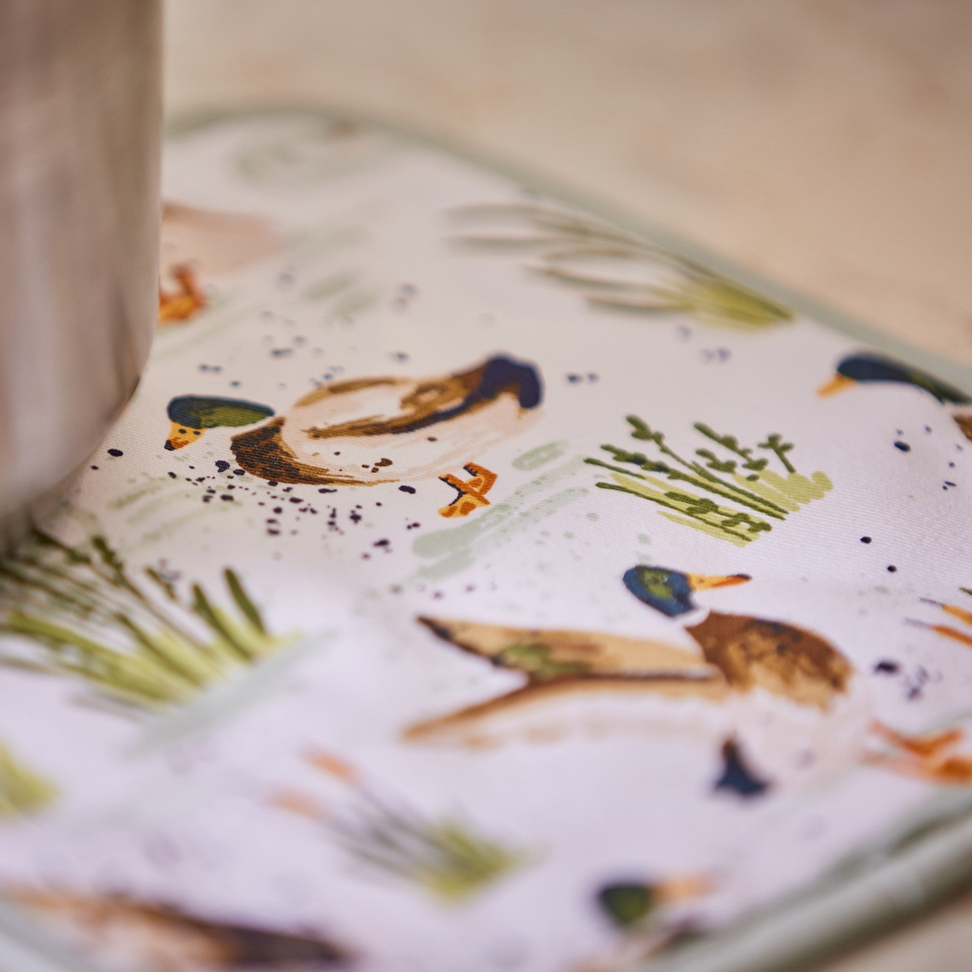 Ulster Weavers Farmhouse Ducks Pot Mat One Size in Sage - Pot Mat - Ulster Weavers