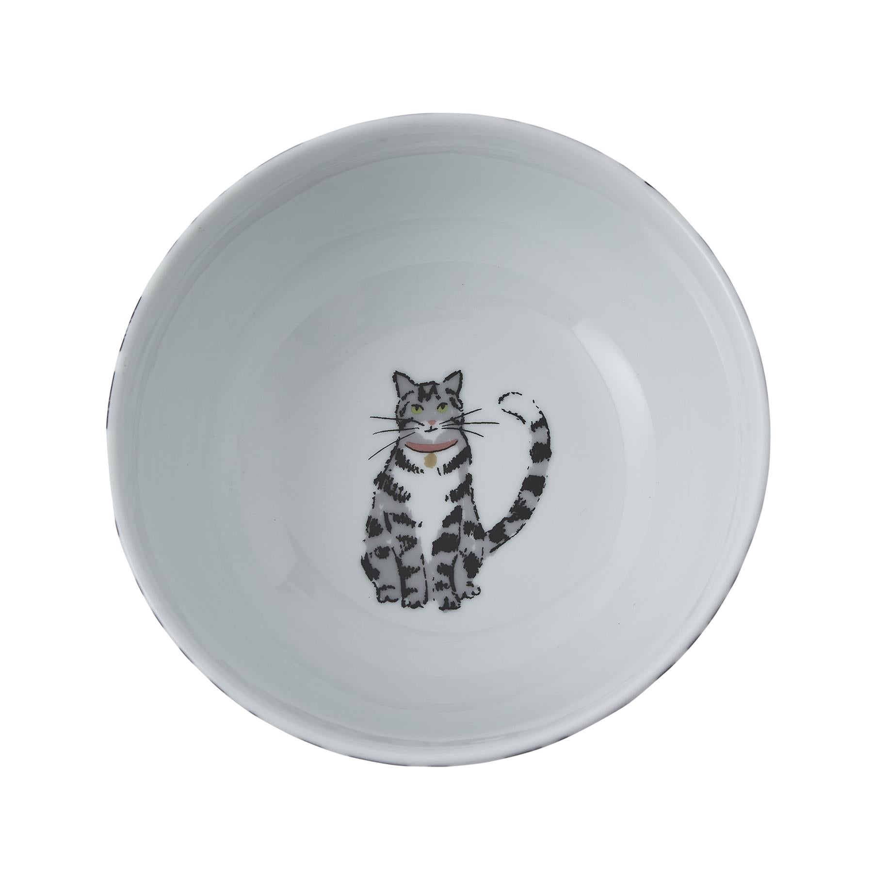 Ulster Weavers Feline Friends Bowl - Porcelain  One Size in White - Bowls - Ulster Weavers