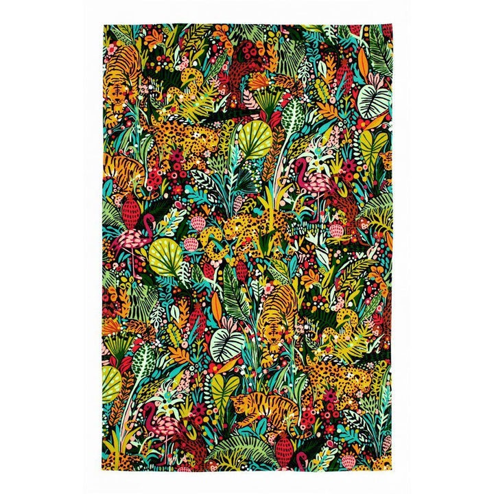 Ulster Weavers Cotton Tea Towel - Menagerie (100% Cotton, Green) - Tea Towel - Ulster Weavers