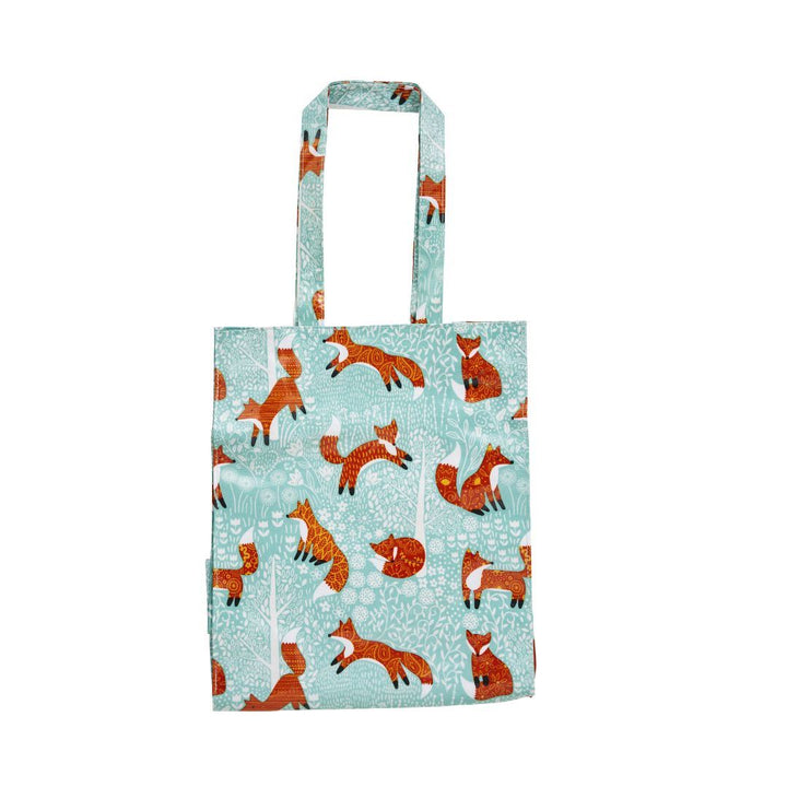 Ulster Weavers Medium Biodegradable PVC Shopper Bags - Foraging Fox (Blue) -  - Ulster Weavers