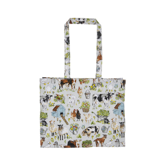 Portman Farm Shoulder Bag PVC  in Grey