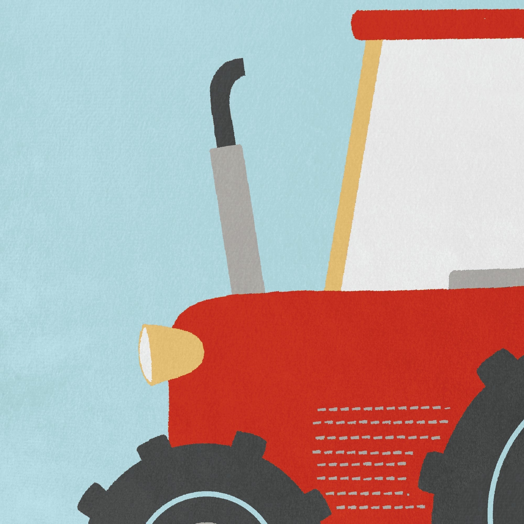 Farmyard Friends Filled Cushion by Bedlam in Blue 43 x 43cm - Filled Cushion - Bedlam