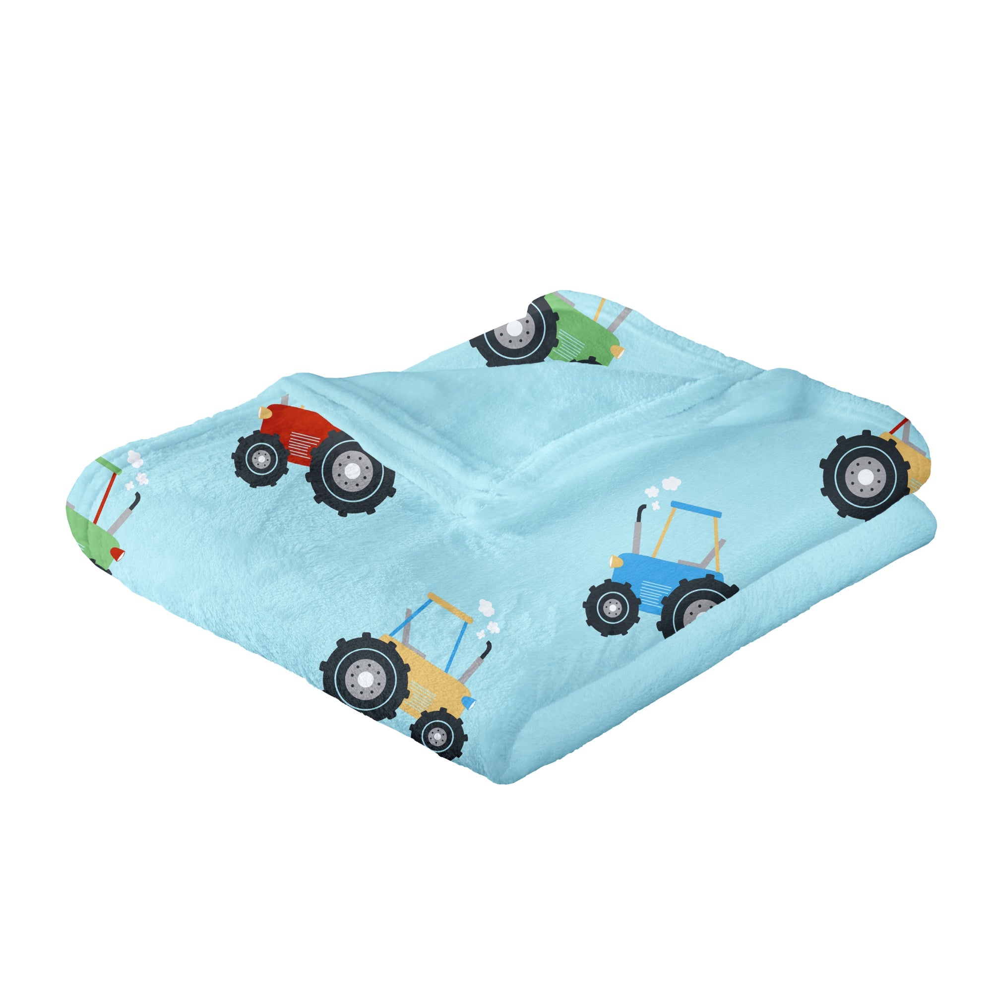 Farmyard Friends Throw by Bedlam in Blue 120 x 150cm - Throw - Bedlam