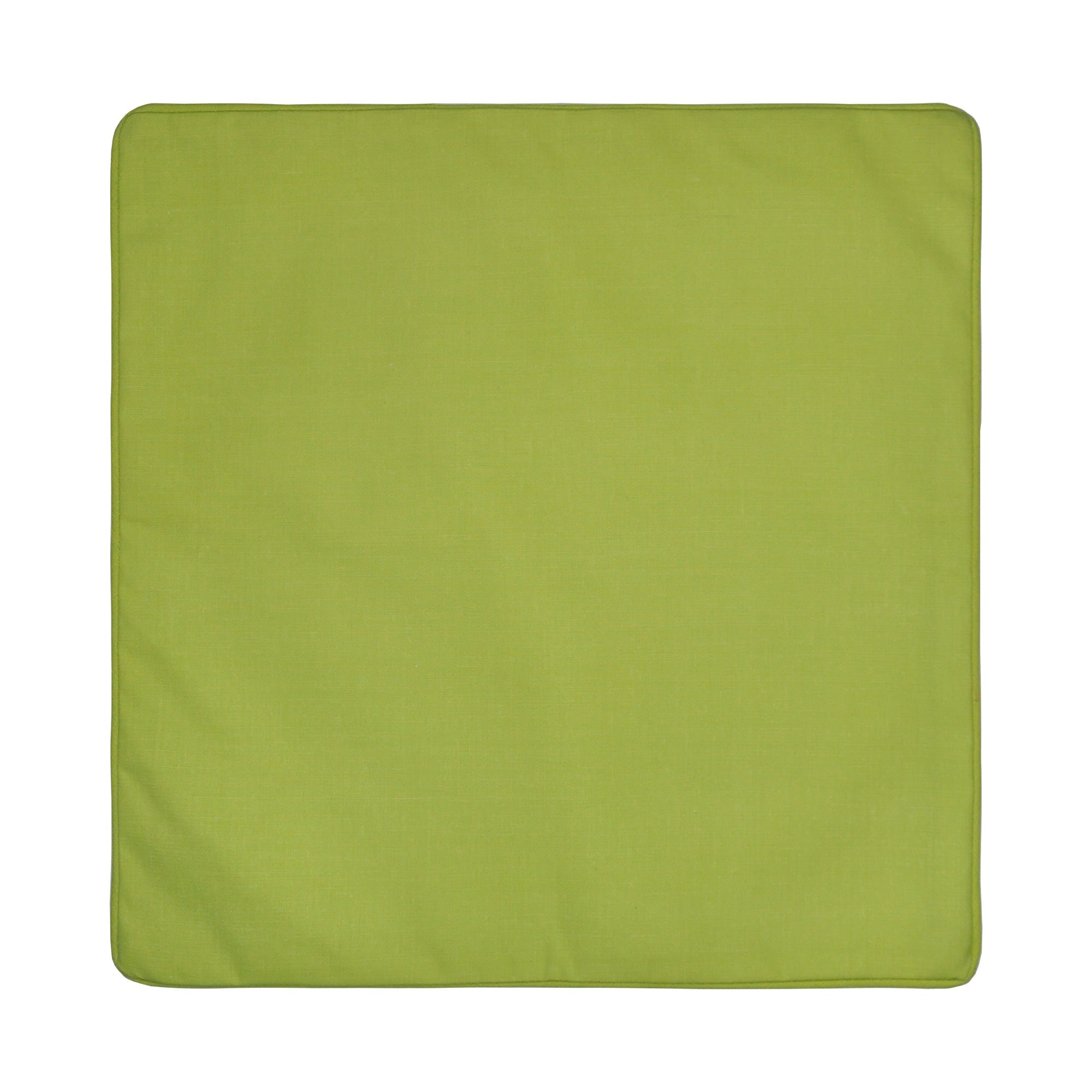 Plain Dye Filled Cushion by Fusion in Lime 43 x 43cm - Filled Cushion - Fusion