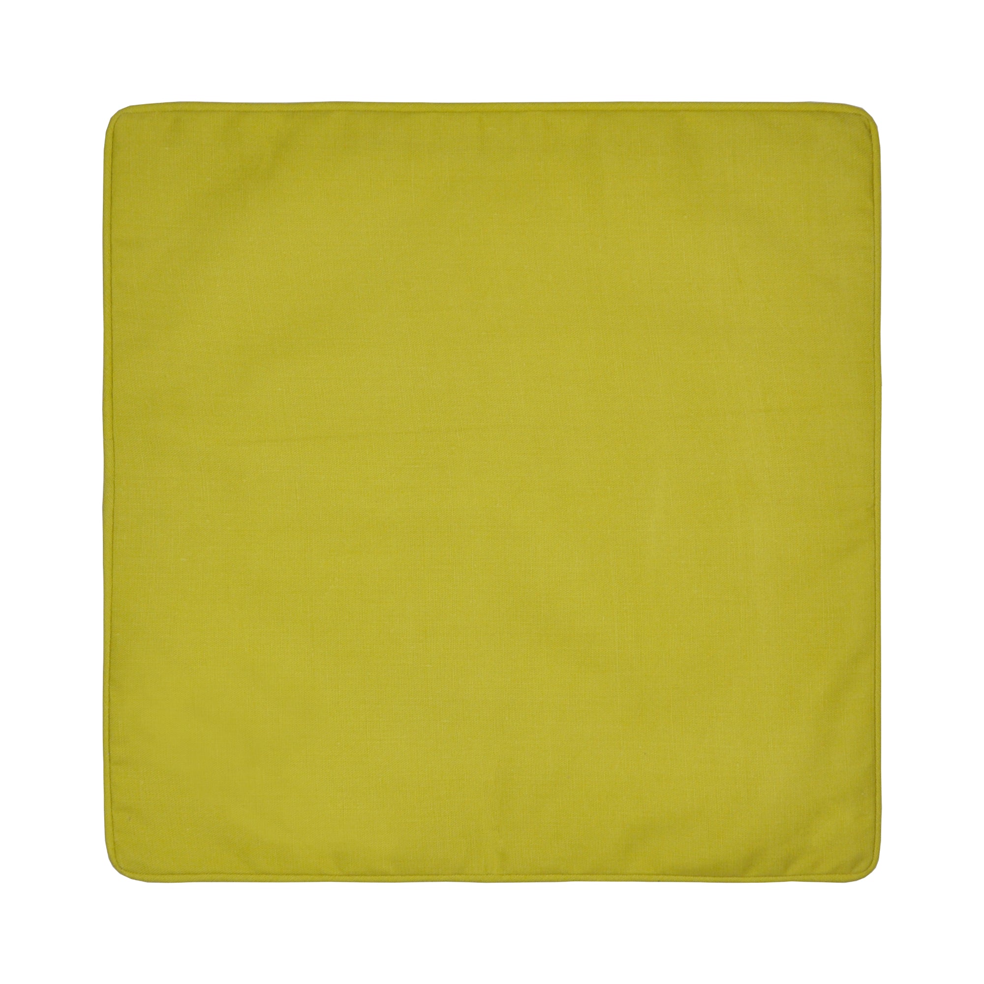 Plain Dye Filled Cushion by Fusion in Ochre 43 x 43cm - Filled Cushion - Fusion