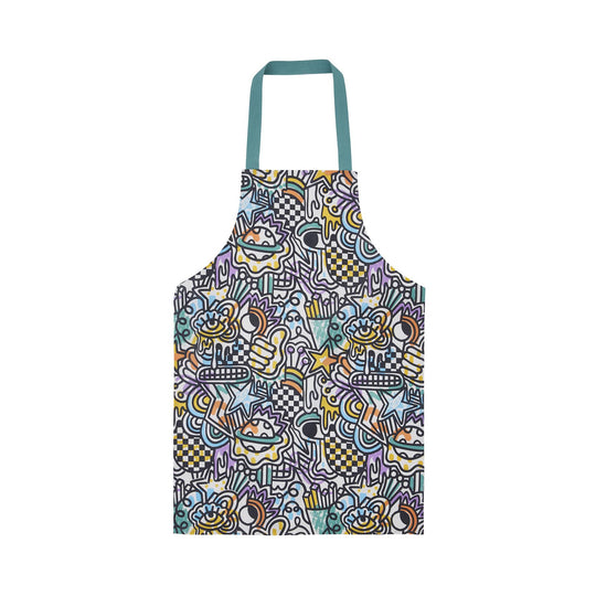 Graffiti Teen PVC Apron in Multicolour