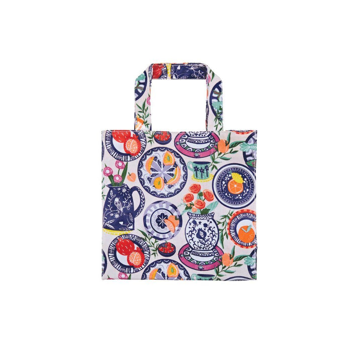 Ulster Weavers Small Biodegradable PVC Shopper Bags - Mediterranean Plate (Blue) -  - Ulster Weavers