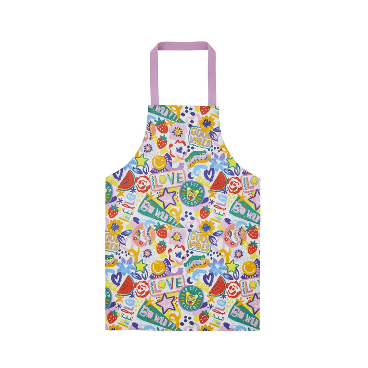 Ulster Weavers Good Vibes Apron - PVC - Teen One Size in Multi - Kids Apron - Ulster Weavers