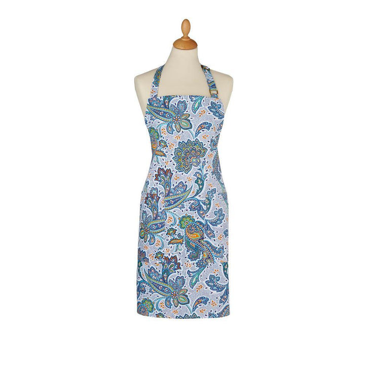 Ulster Weavers Cotton Apron - Italian Paisley (100% Cotton, Blue) - Apron - Ulster Weavers