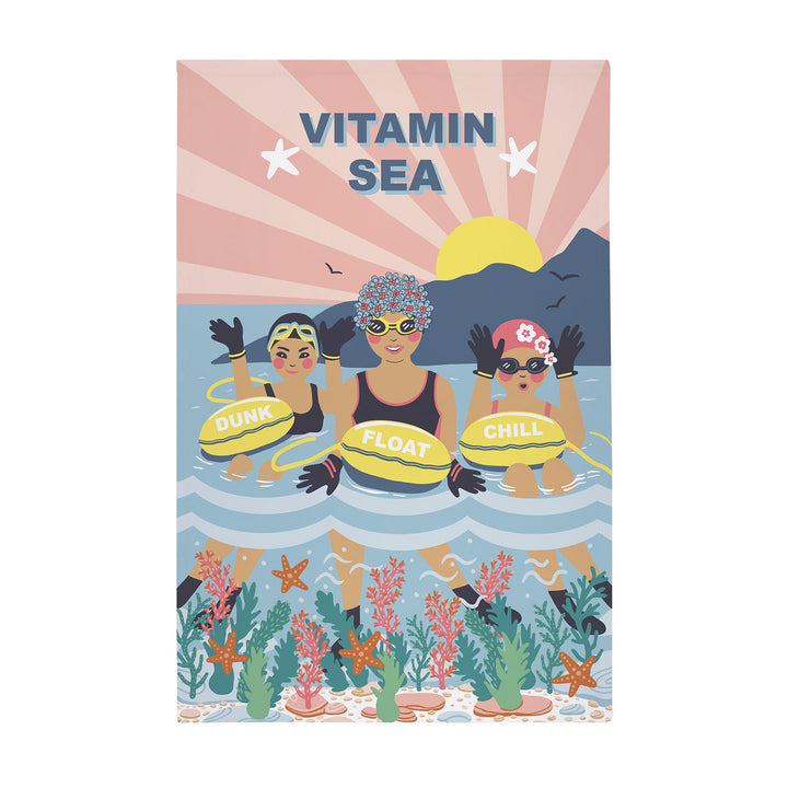 Ulster Weavers Vitamin Sea Tea Towel - Cotton One Size in Multi - Tea Towel - Ulster Weavers