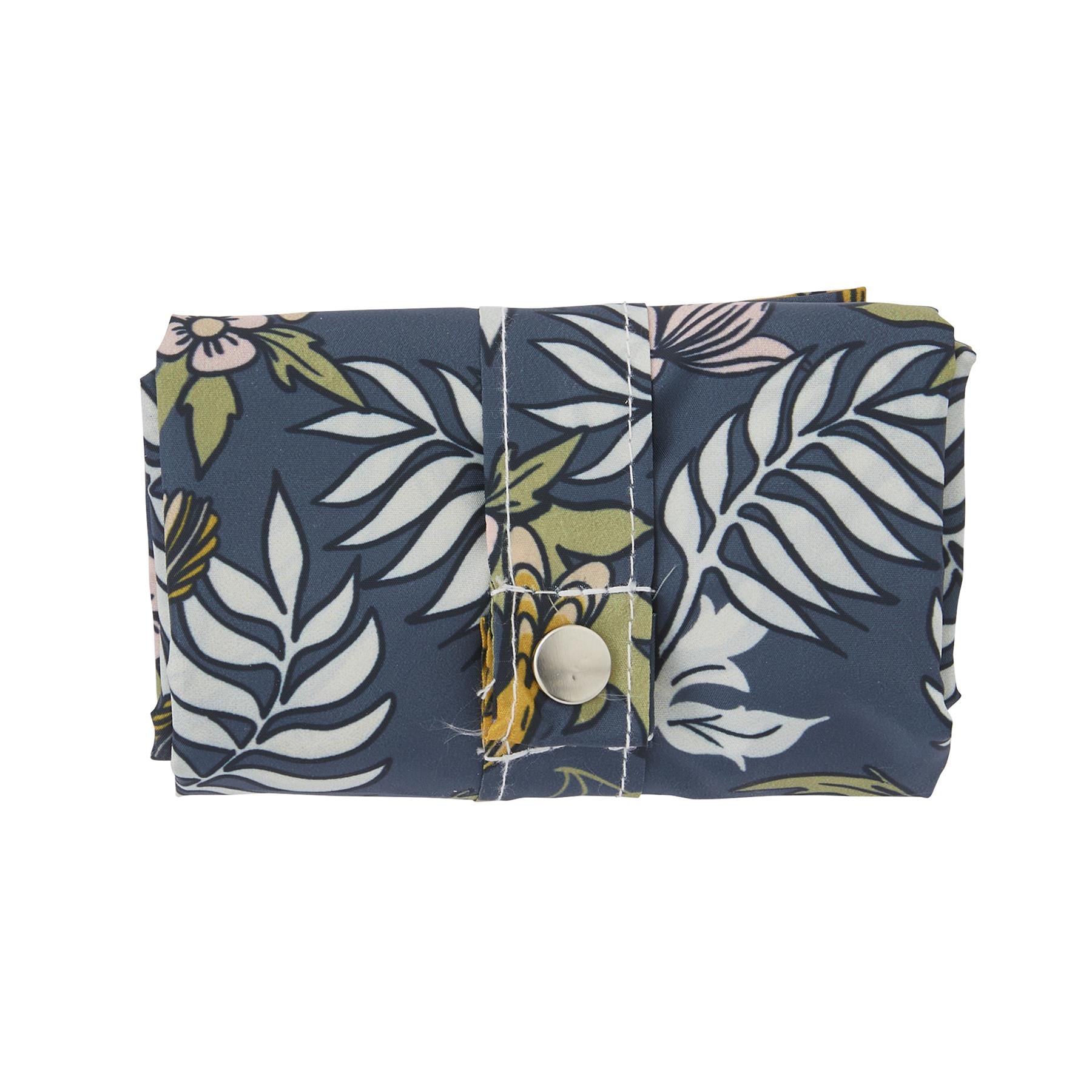 Ulster Weavers Finch & Flower Packable Bag One Size in Navy - Bag - Ulster Weavers