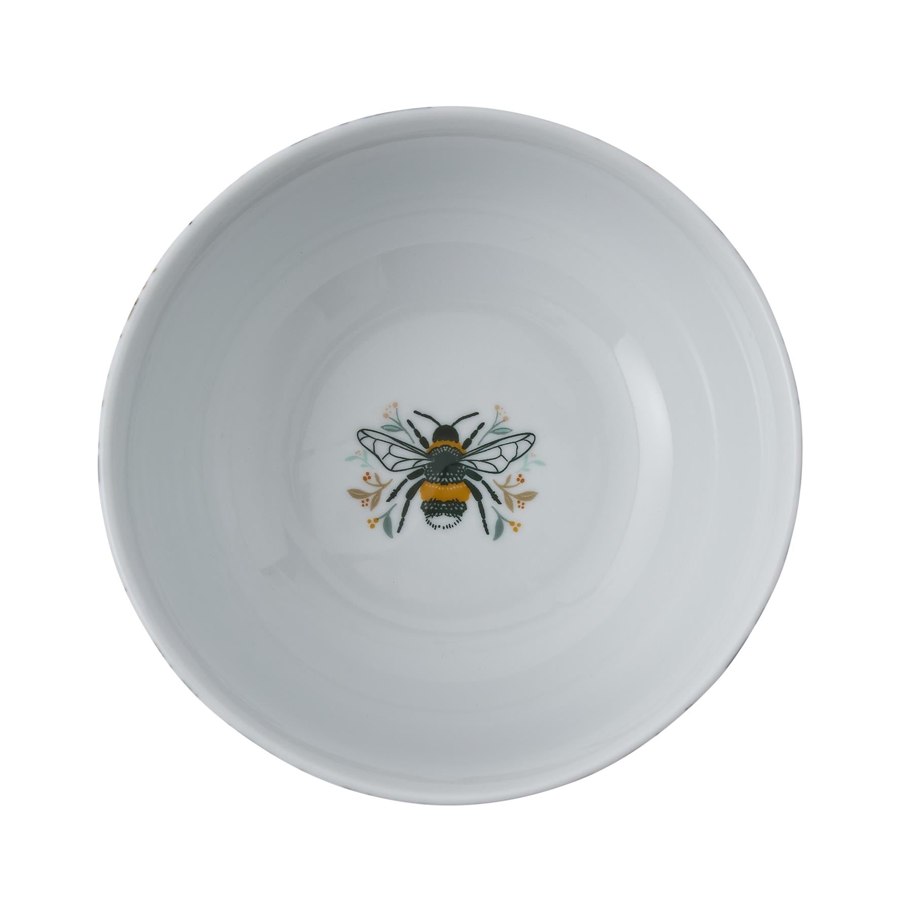 Ulster Weavers Bee Bloom Bowl - Porcelain  One Size in White - Bowls - Ulster Weavers