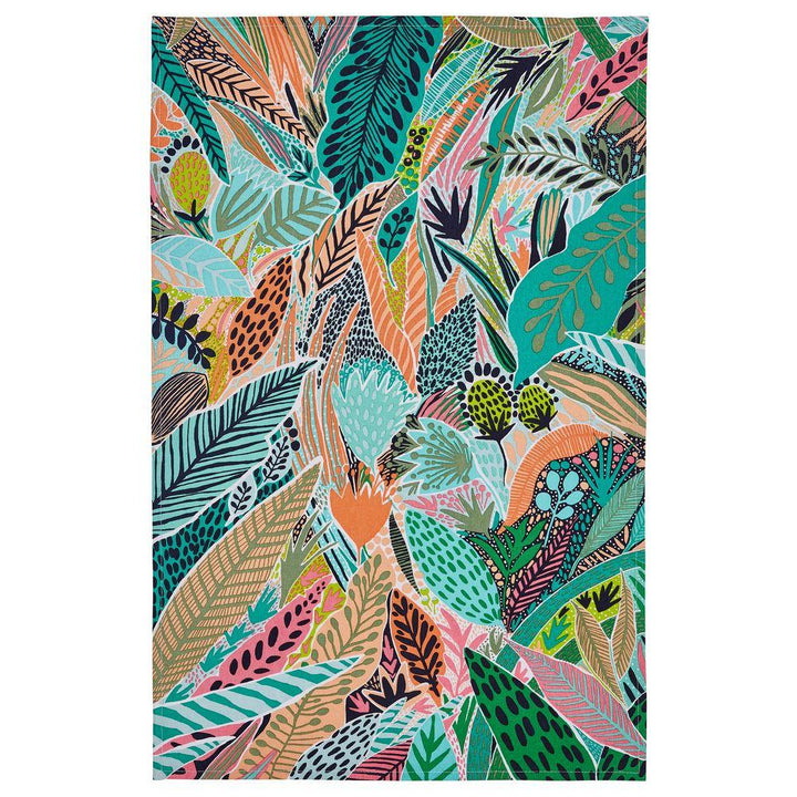 Ulster Weavers Cotton Tea Towel - Tropical Leaf (100% Cotton, Multicolour) - Tea Towel - Ulster Weavers