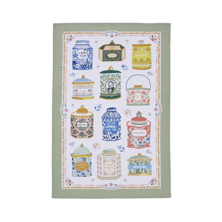 Ulster Weavers Tea Tins Tea Towel - Cotton One Size in Multi - Tea Towel - Ulster Weavers