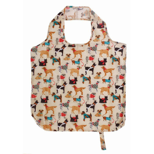 Hound Dog Foldable Tote Bag Medium in Natural