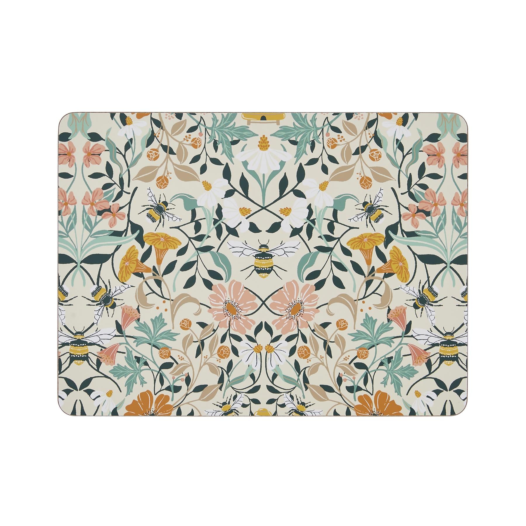 Ulster Weavers Bee Bloom Placemat - 4 Pack One Size in Yellow - Placemat - Ulster Weavers