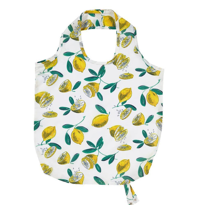 Ulster Weavers Reusable Roll-Up Bag - Lemons (Polyester, Yellow) - Roll-Up Bag - Ulster Weavers